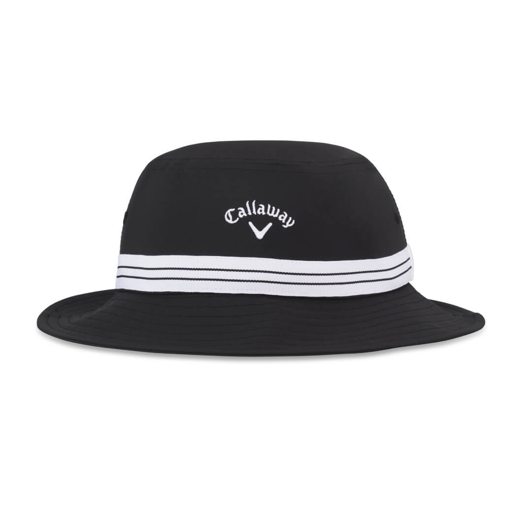 Callaway Bucket Hat Sort/Hvit