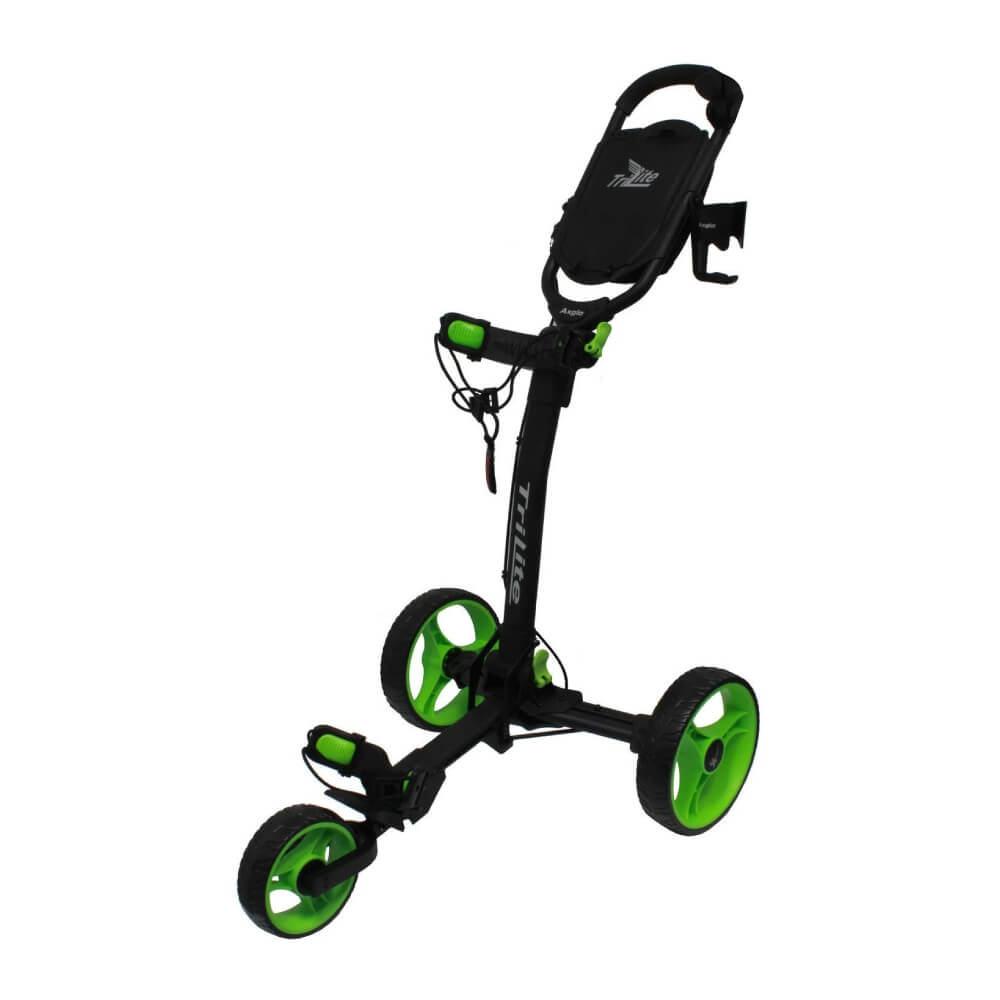 Axglo Tri Lite Golftralle Sort/Grønn