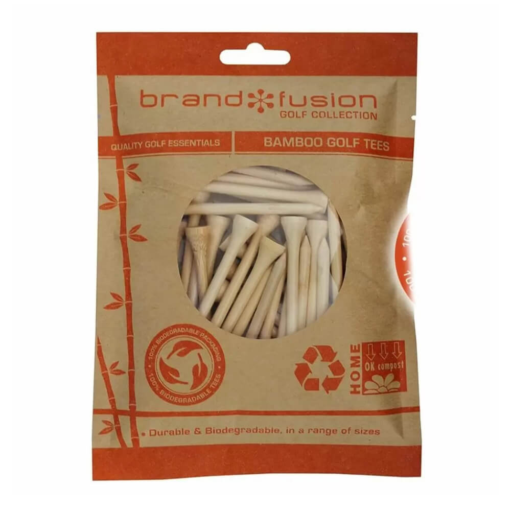 Brand Fusion 69mm Bamboo Golfpegger 40pk