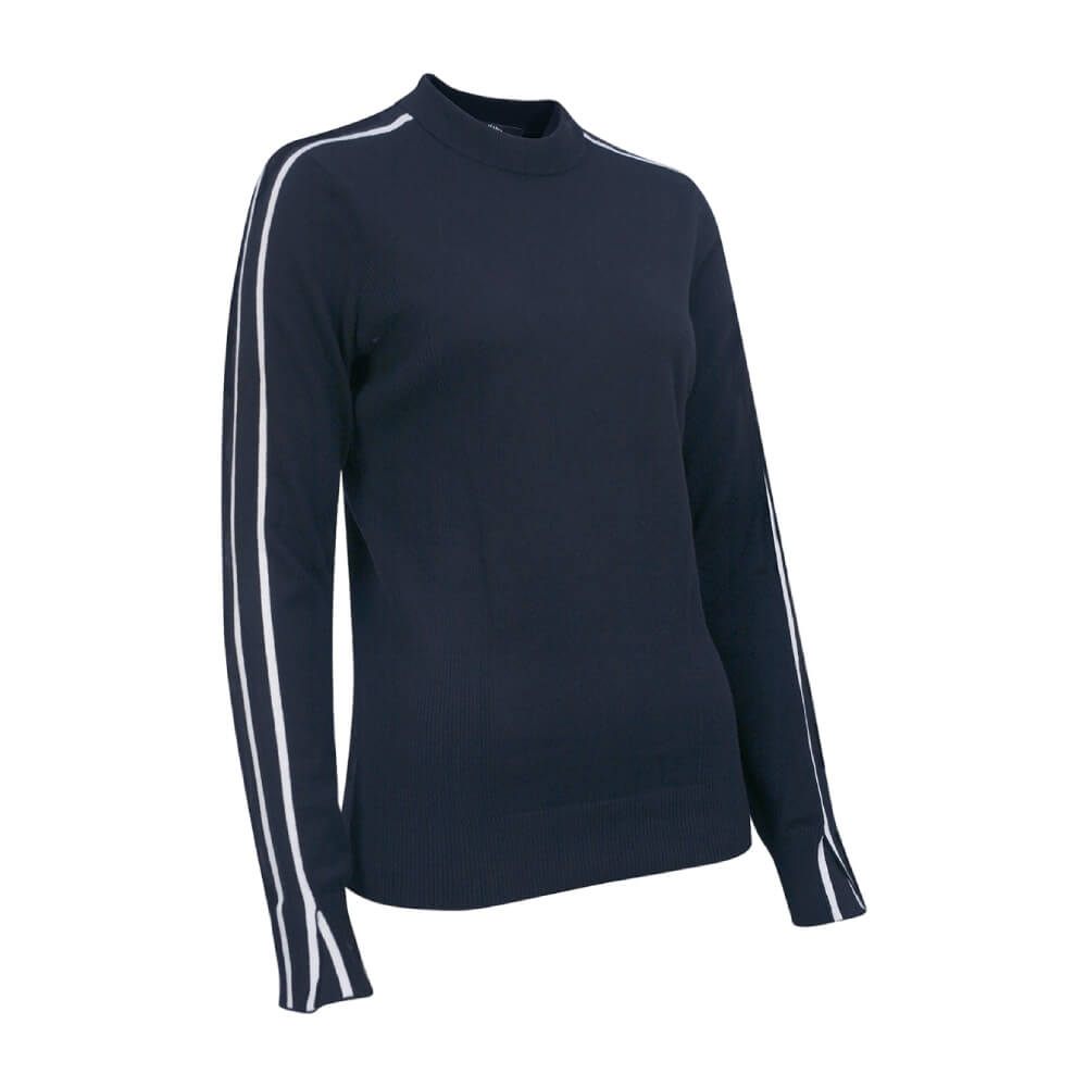 Callaway Striped Genser Dame Navy