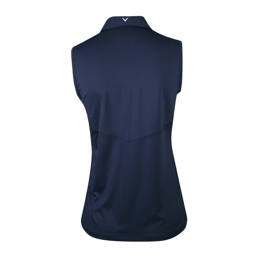 Callaway Sleeveless Shapeshifter Geo Pique Dame Navy