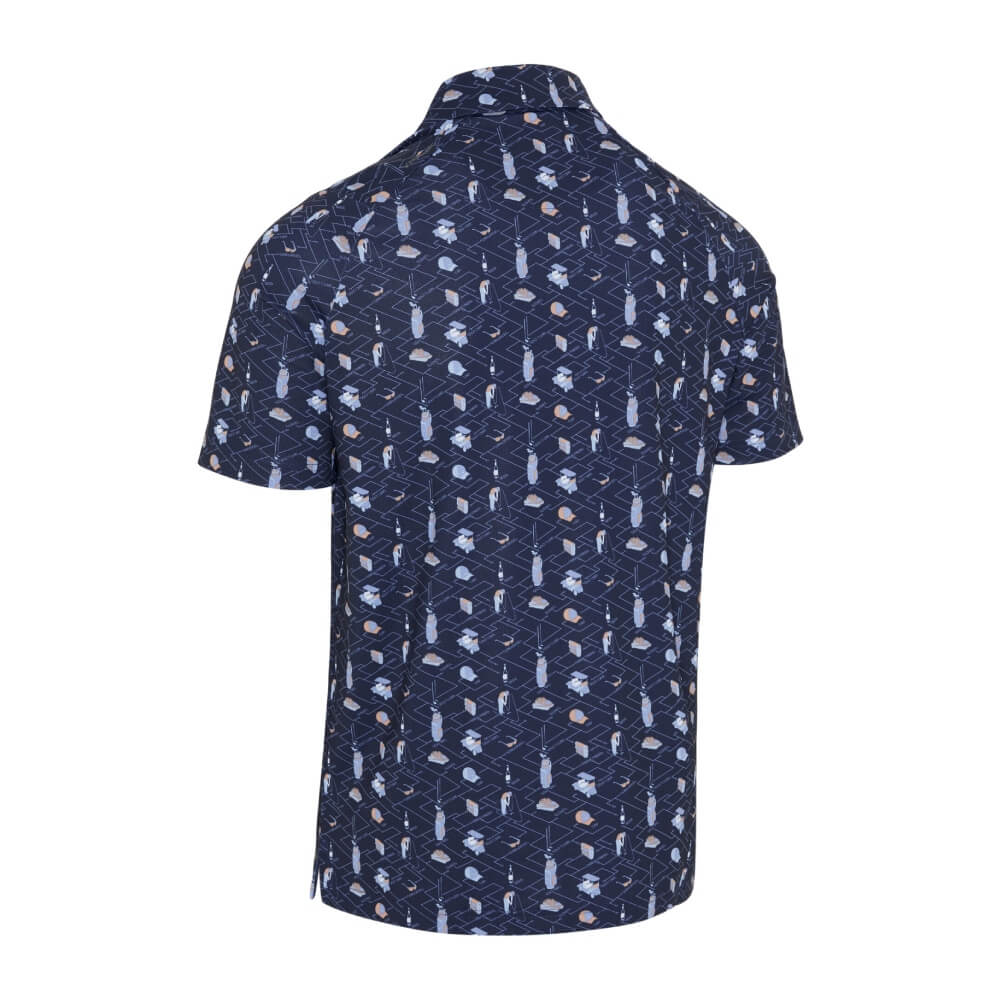 Callaway All Over Golf Pique Herre Navy