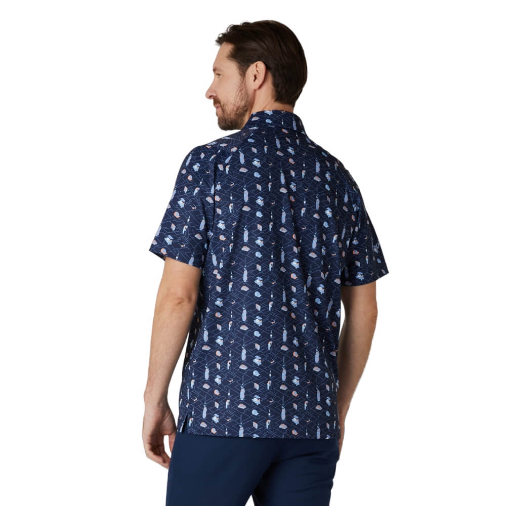 Callaway All Over Golf Pique Herre Navy