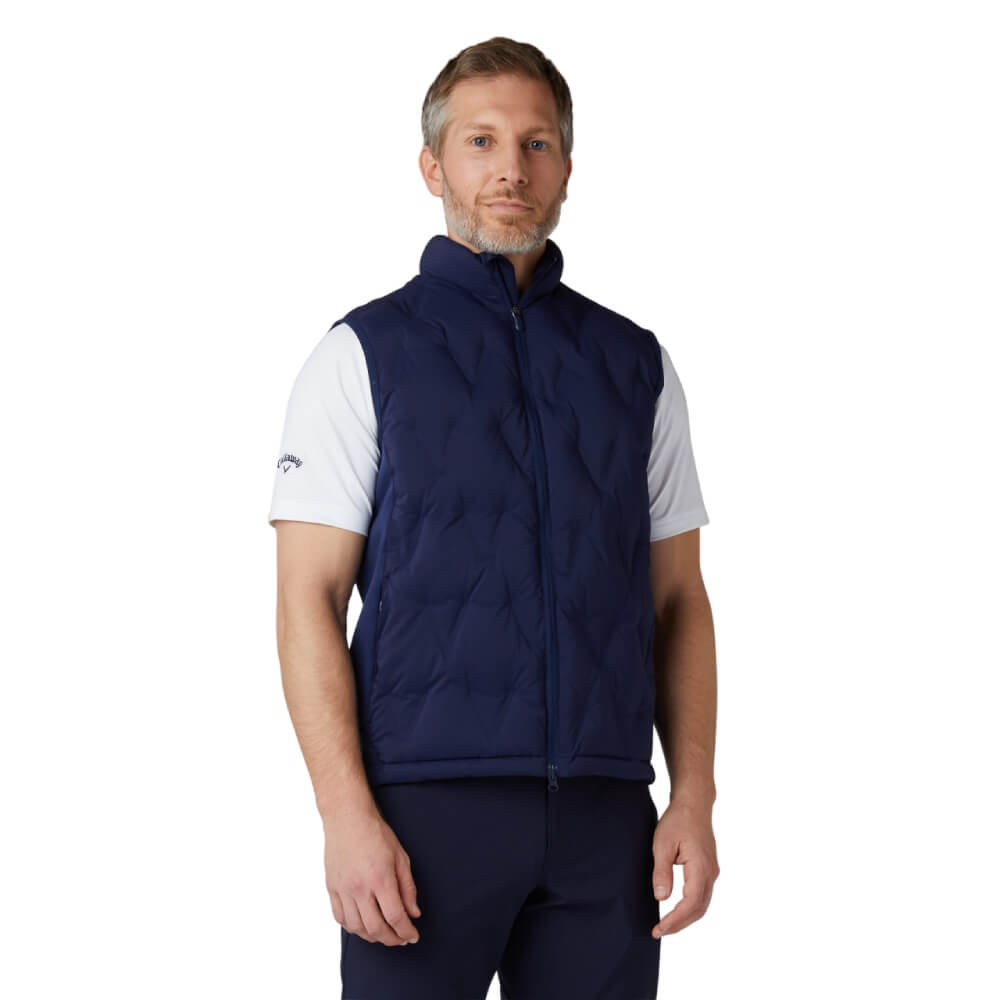 Callaway Chev Quilted Vest Herre Navy