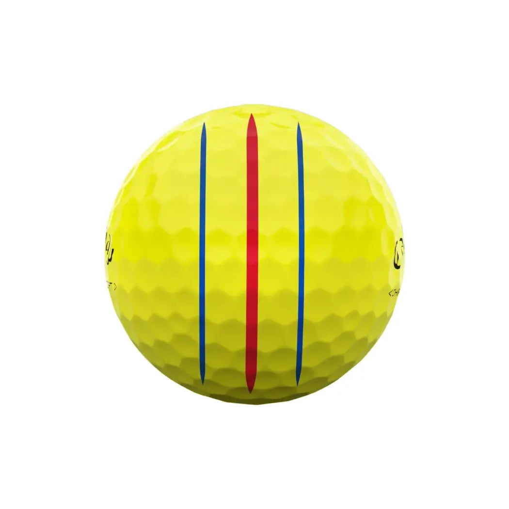 Callaway Chrome Soft Triple Track Golfball Gul