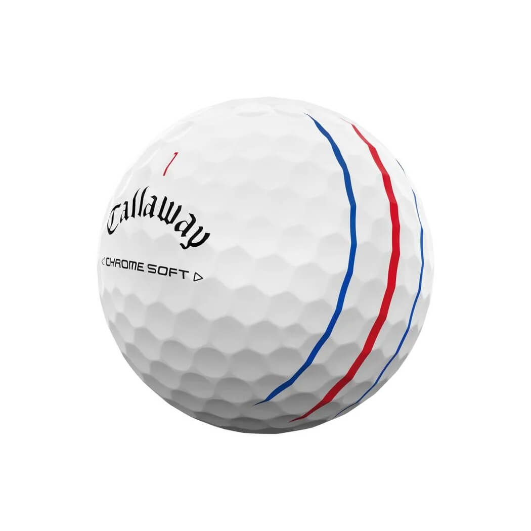 Callaway Chrome Soft Triple Track Golfball Hvit