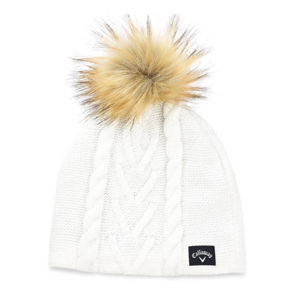 Callaway Pom Pom Beanie Lue Dame Hvit