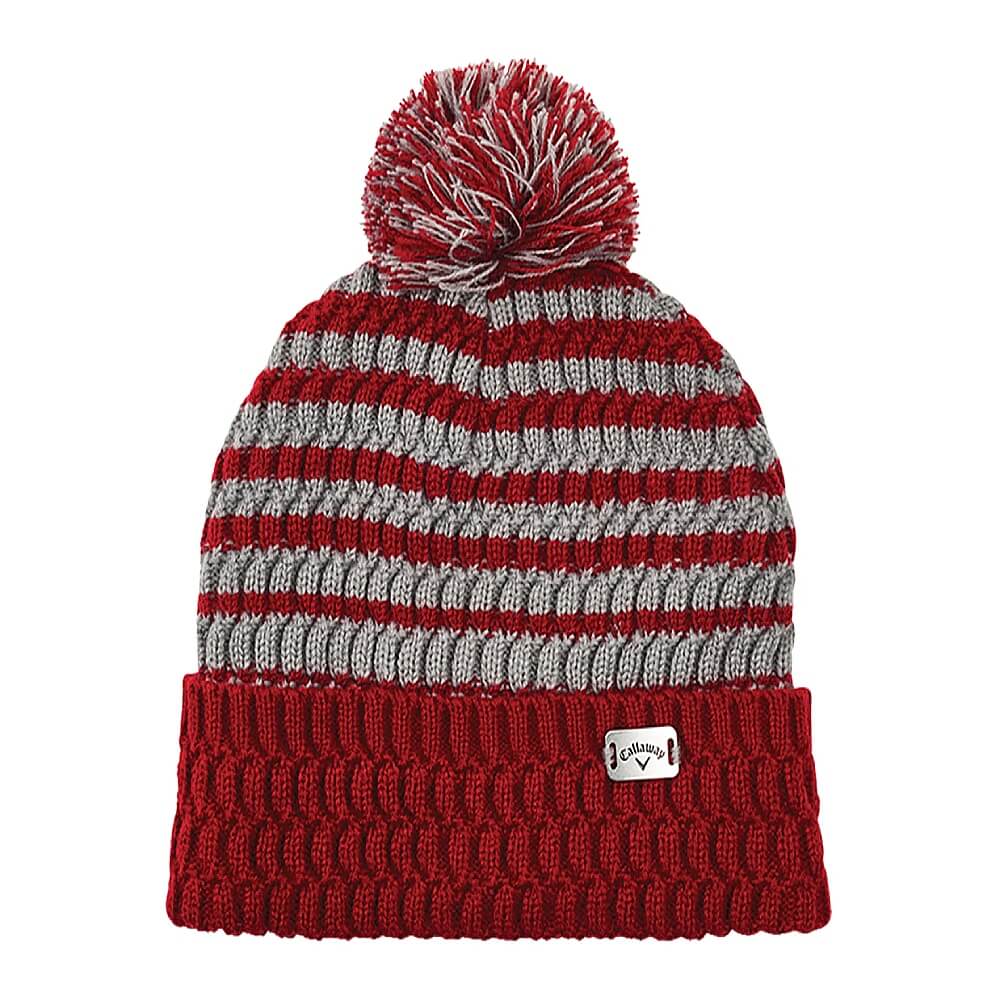 Callaway Pom Pom Beanie Lue Grå/Rød