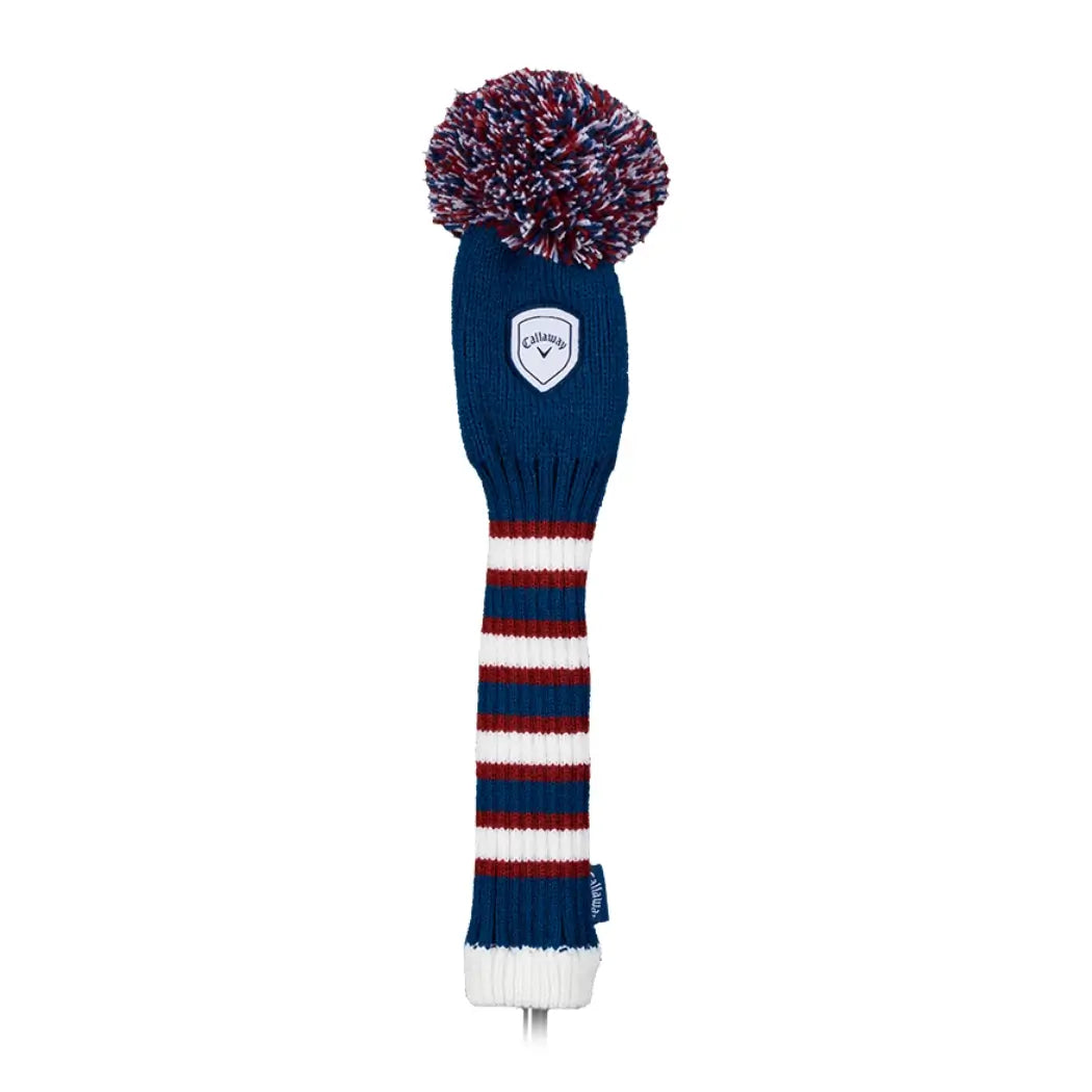 Callaway Pom Pom Wood Headcover Navy/Rød