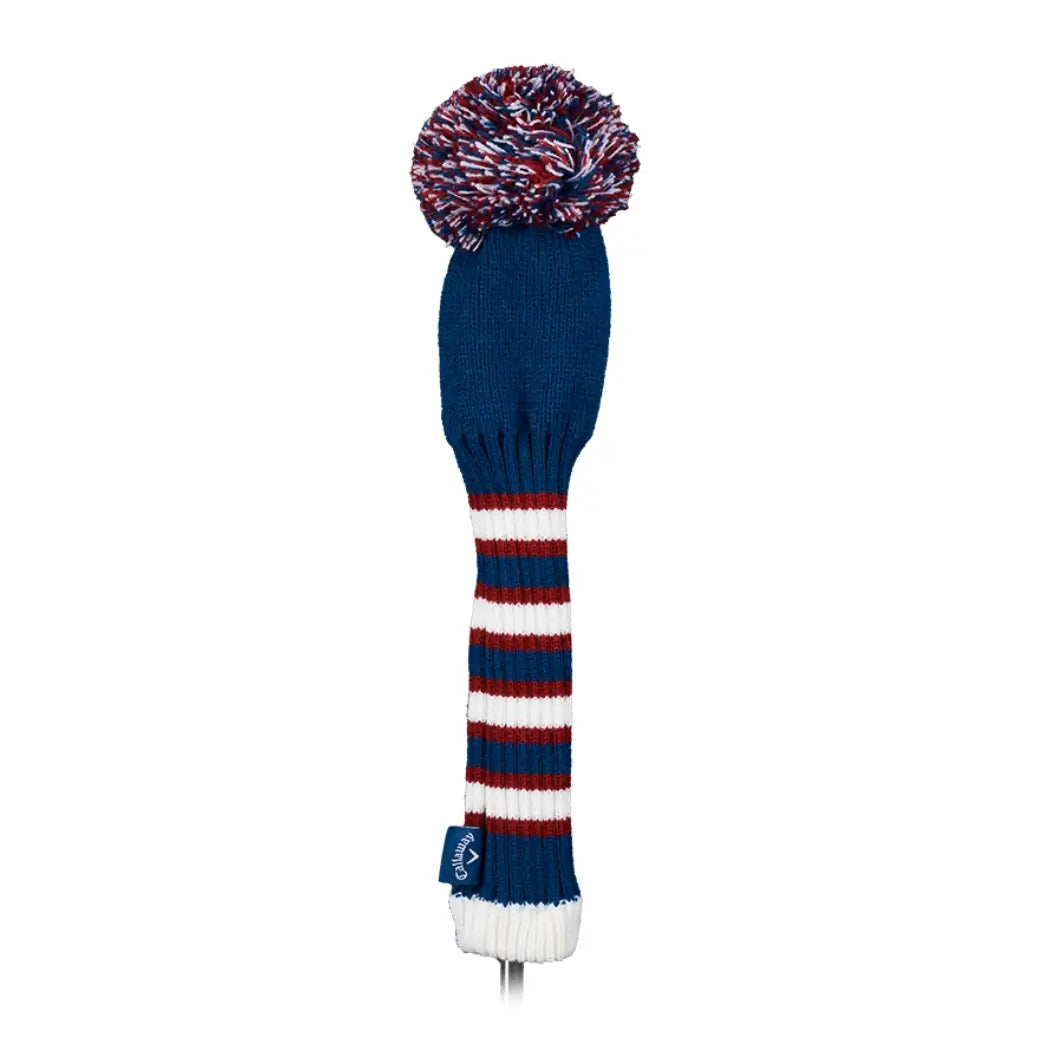 Callaway Pom Pom Wood Headcover Navy/Rød