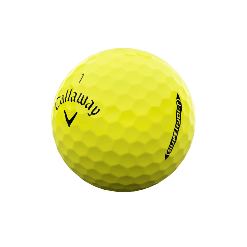 Callaway Supersoft Golfball Gul