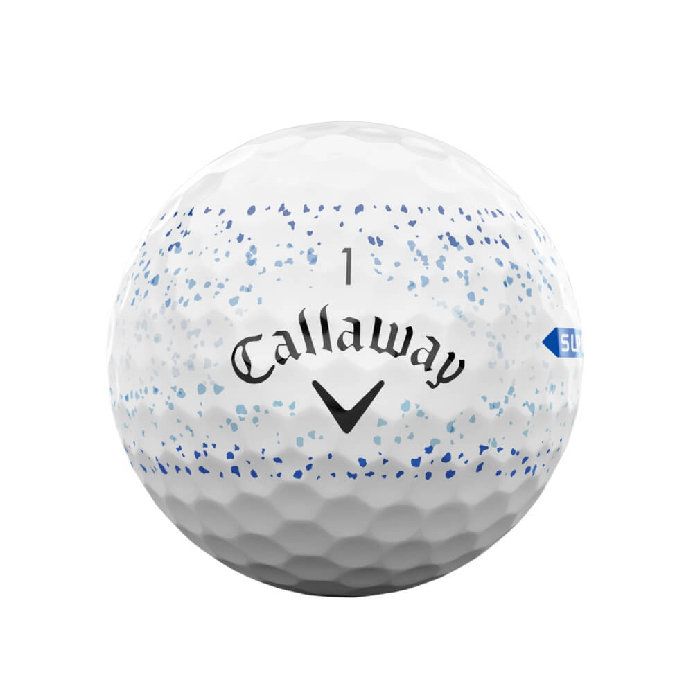Callaway Supersoft Splatter Golfball Blå
