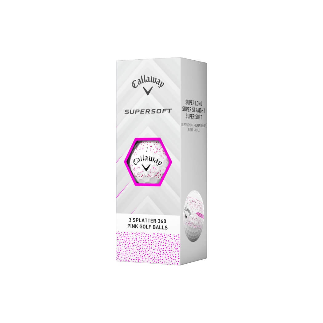 Callaway Supersoft Splatter Golfball Rosa