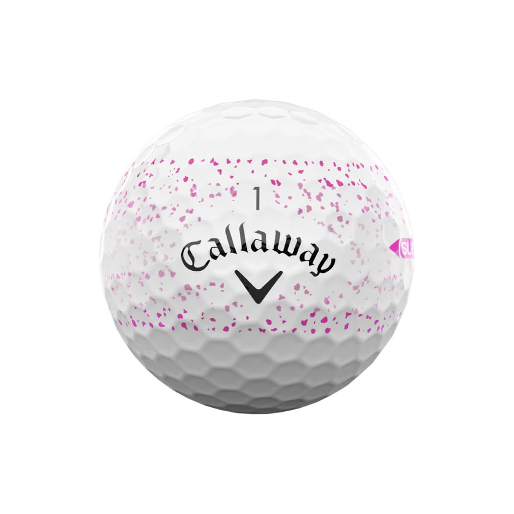 Callaway Supersoft Splatter Golfball Rosa