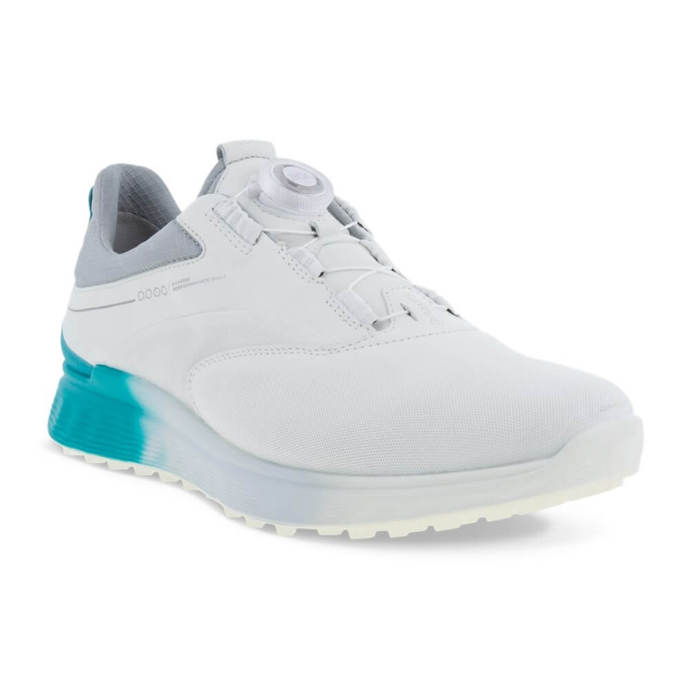 Ecco S-Three BOA Golfsko Herre Hvit/Blå