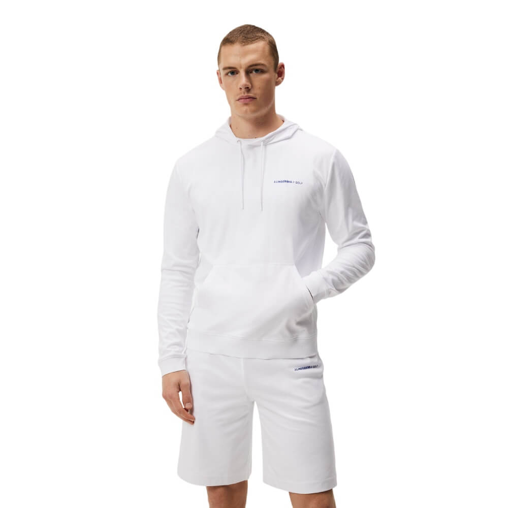 J.Lindeberg Roland Hoodie Herre Hvit