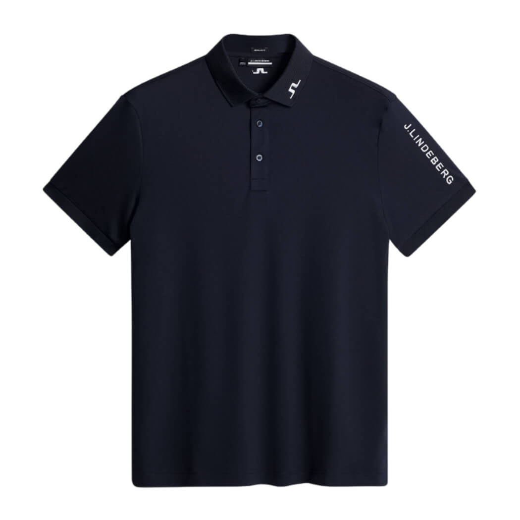 J.Lindeberg Tour Tech Reg Fit Pique Herre Navy