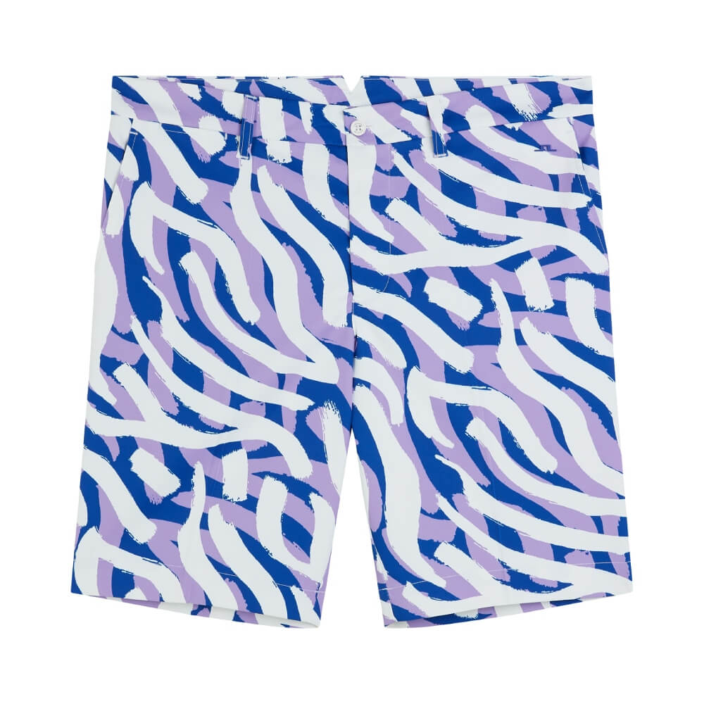 J.Lindeberg Eloy Print Shorts Herre Purple Painted Zebra