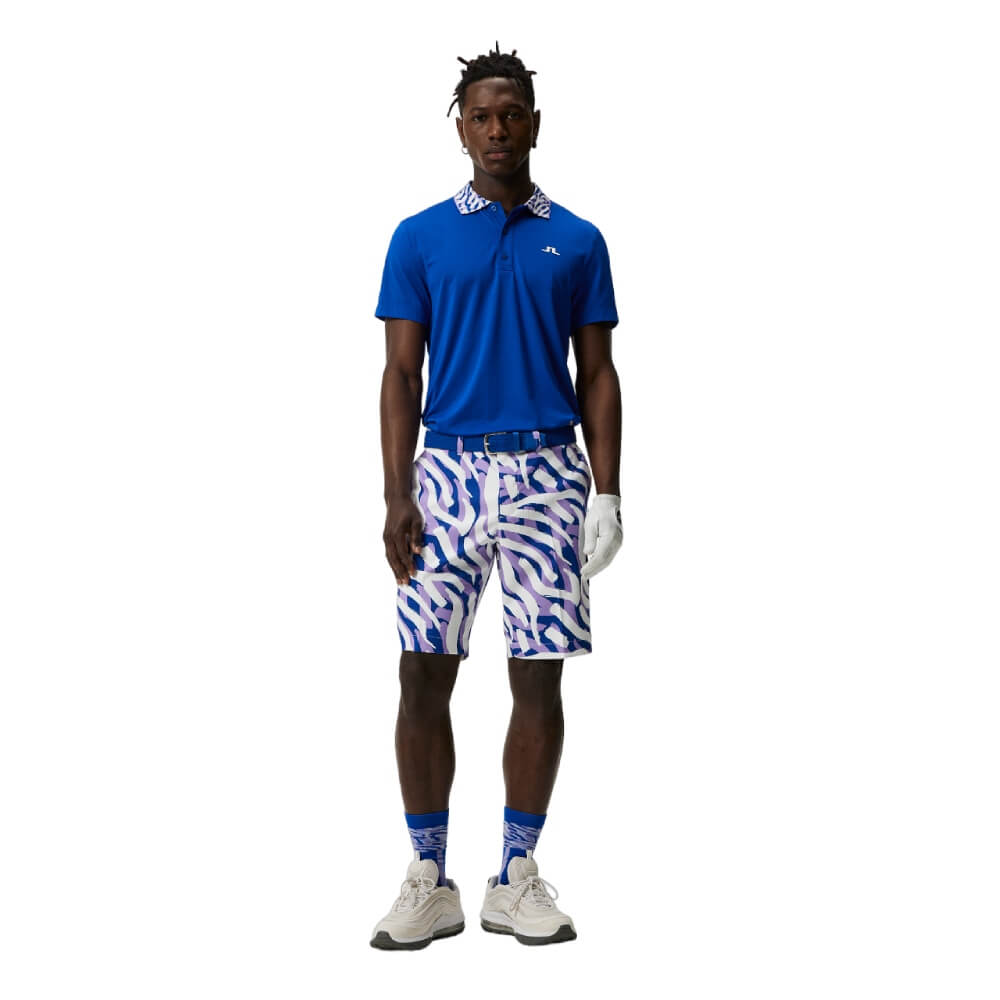 J.Lindeberg Eloy Print Shorts Herre Purple Painted Zebra