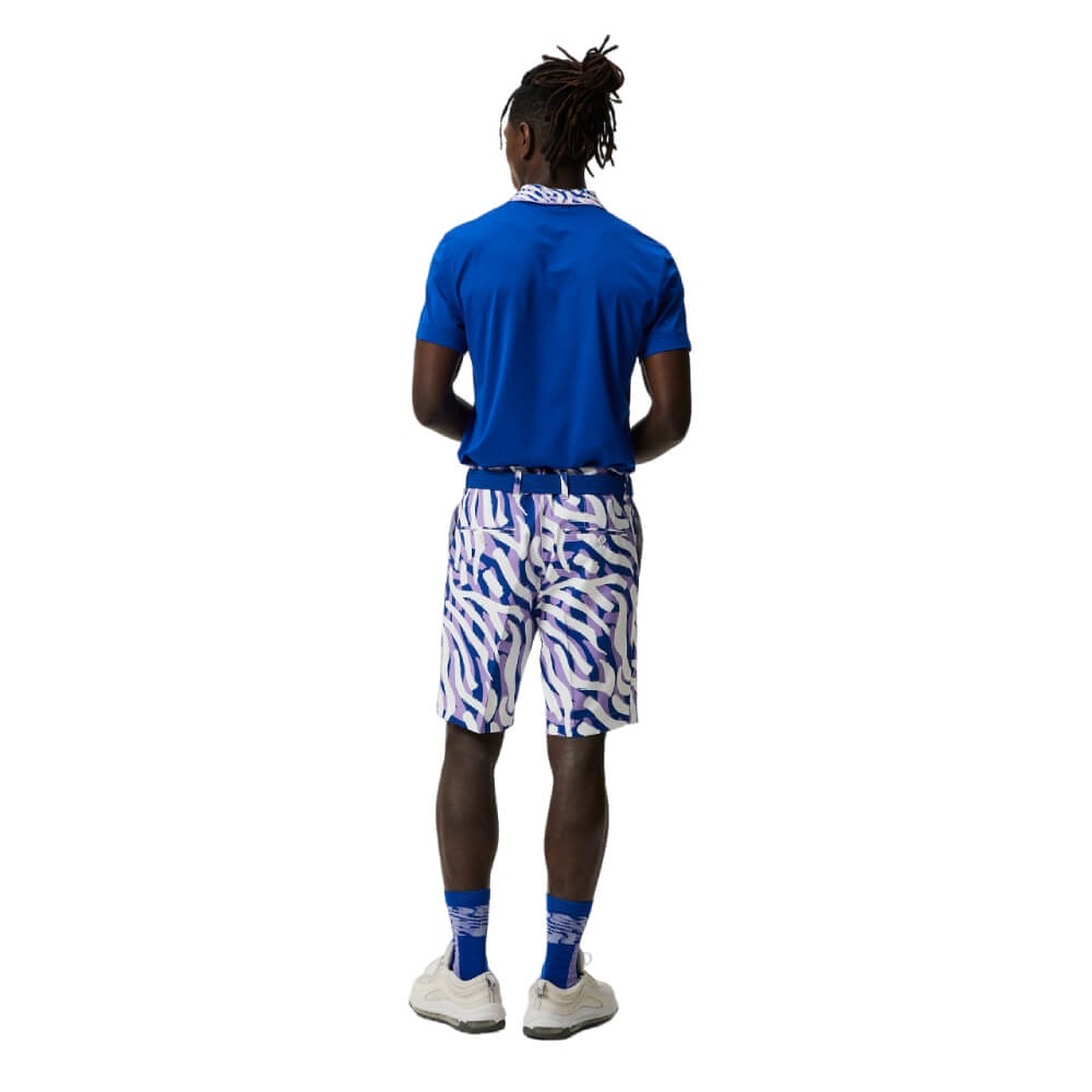 J.Lindeberg Eloy Print Shorts Herre Purple Painted Zebra