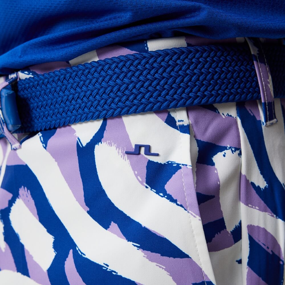 J.Lindeberg Eloy Print Shorts Herre Purple Painted Zebra