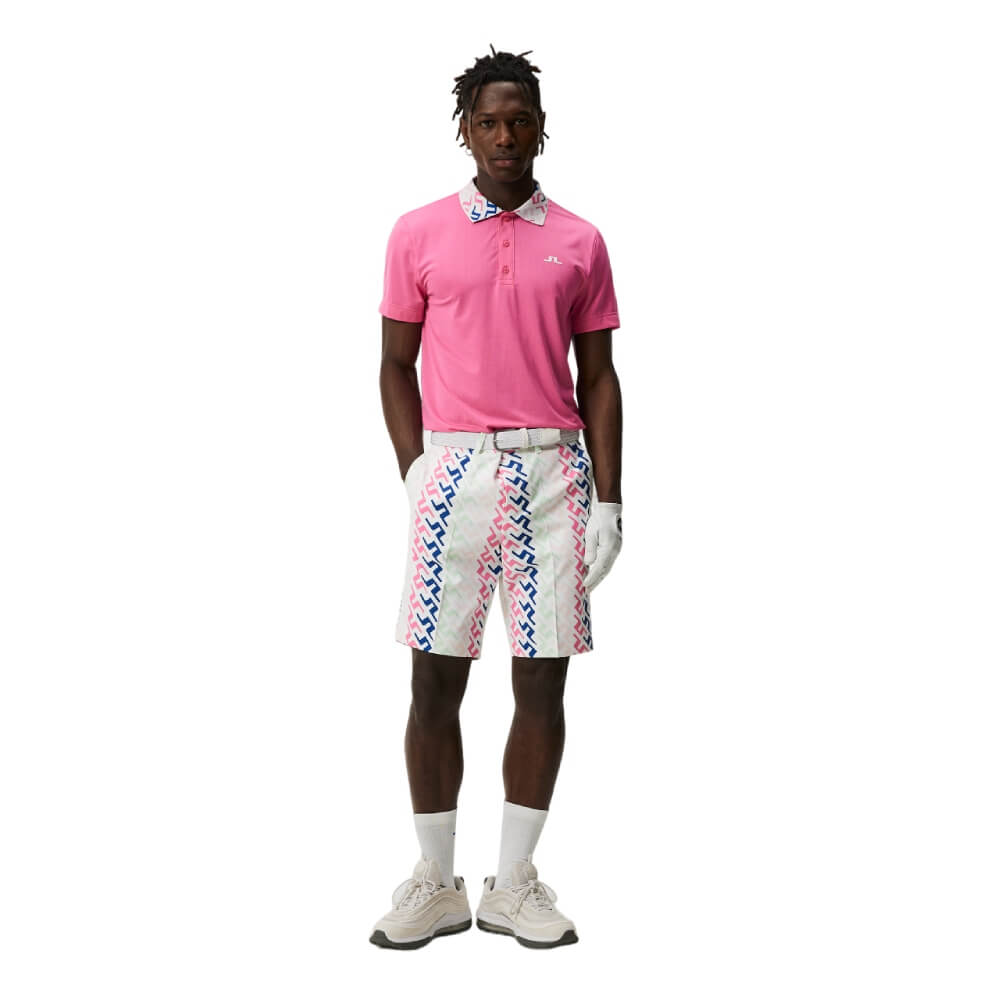 J.Lindeberg Eloy Print Shorts Herre Pink Painted Bridge