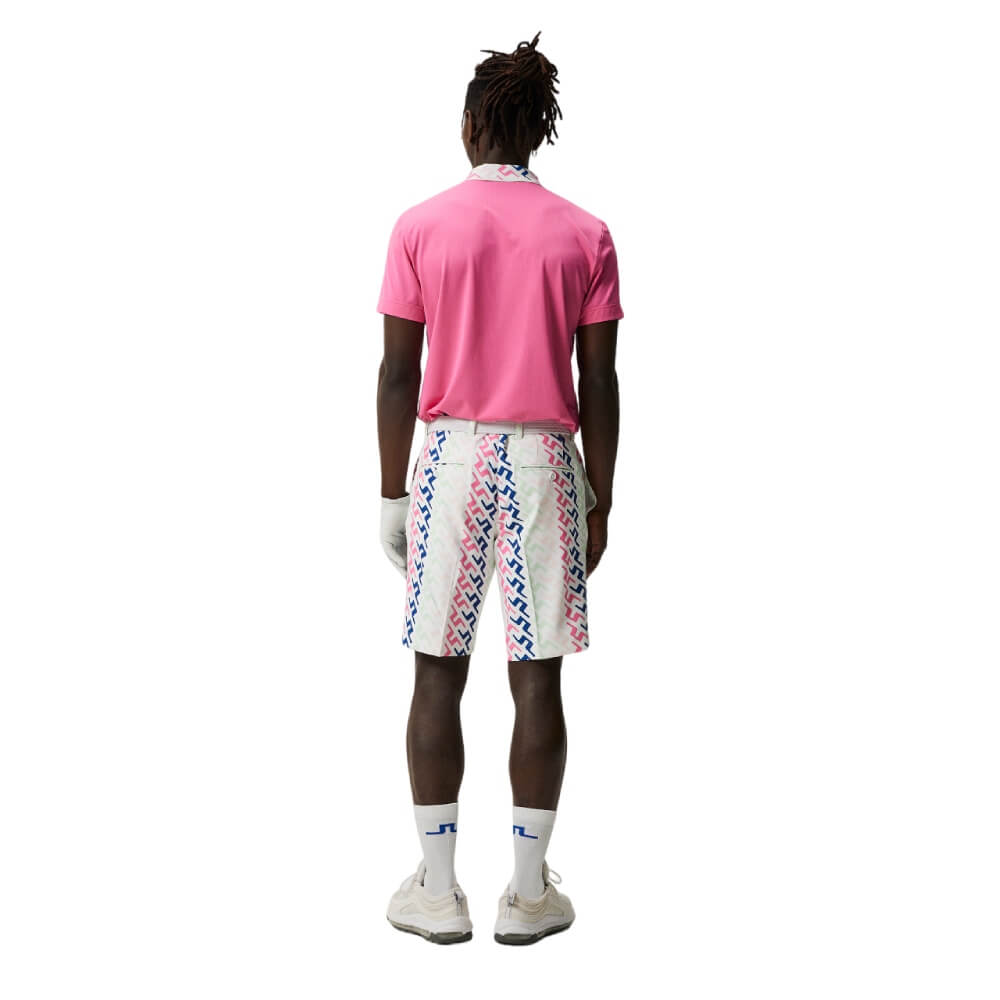 J.Lindeberg Eloy Print Shorts Herre Pink Painted Bridge