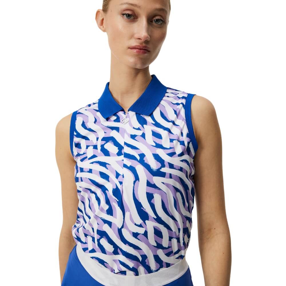 J.Lindeberg Annie Pique Dame Purple Painted Zebra