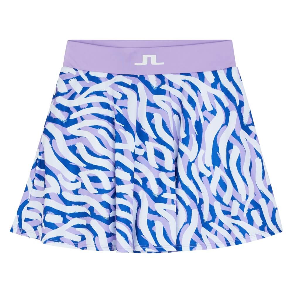 J.Lindeberg Joline Print Skjørt Dame Purple Painted Zebra