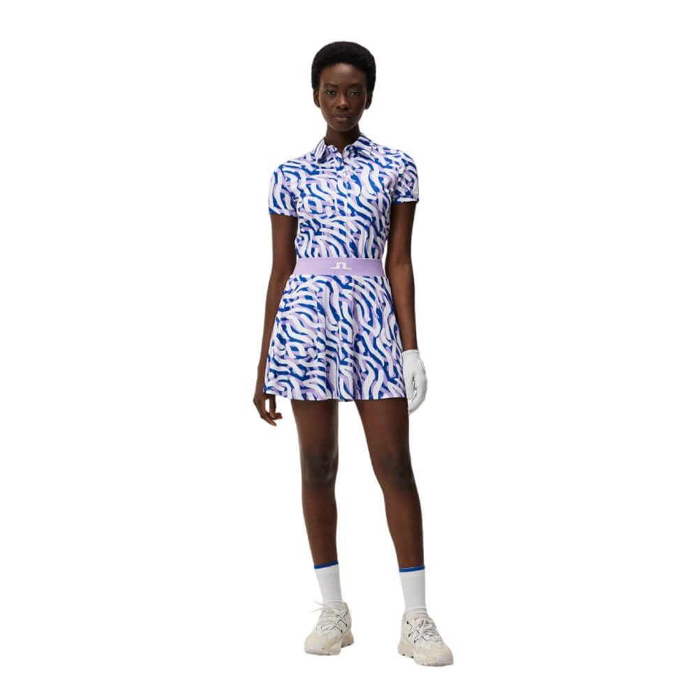 J.Lindeberg Joline Print Skjørt Dame Purple Painted Zebra