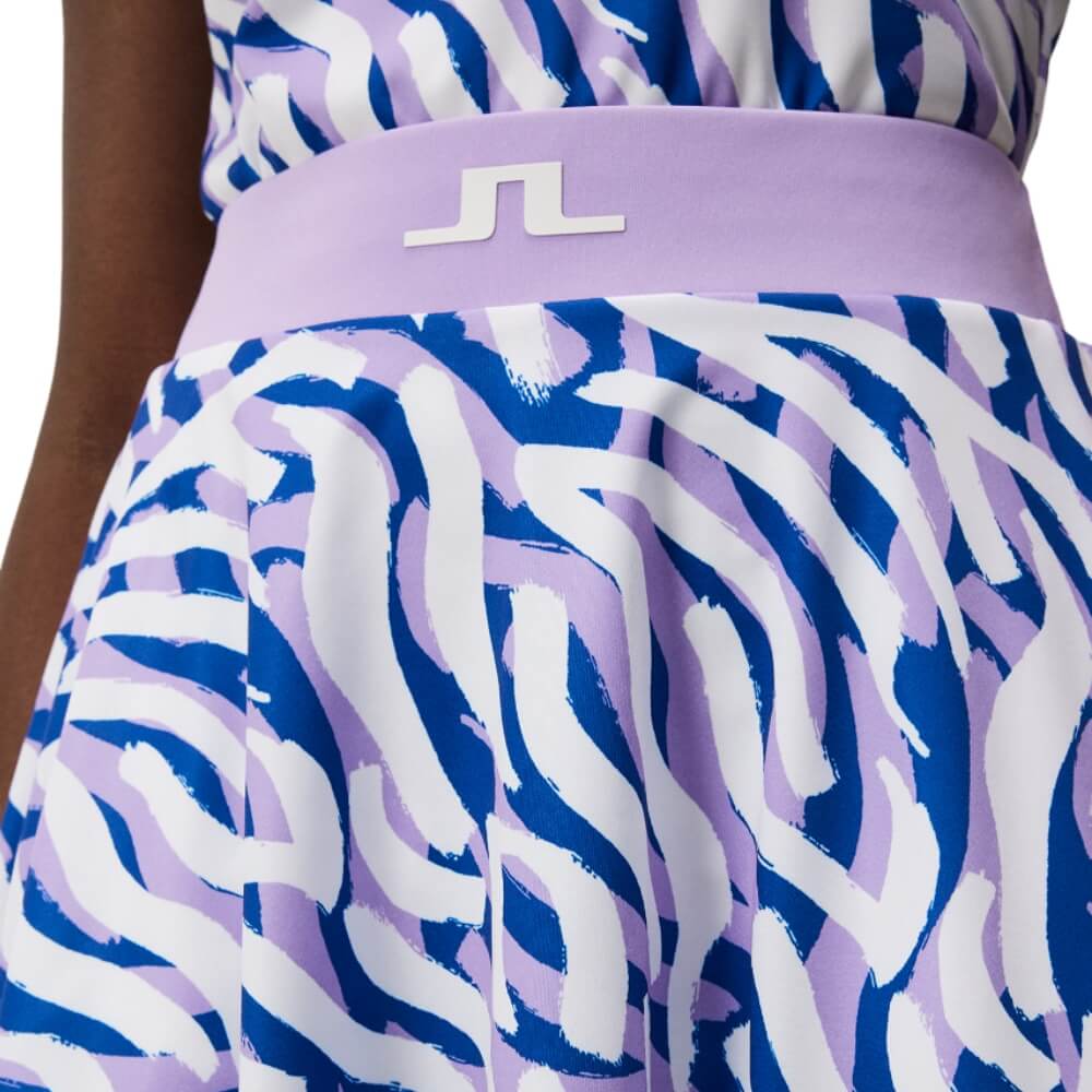 J.Lindeberg Joline Print Skjørt Dame Purple Painted Zebra