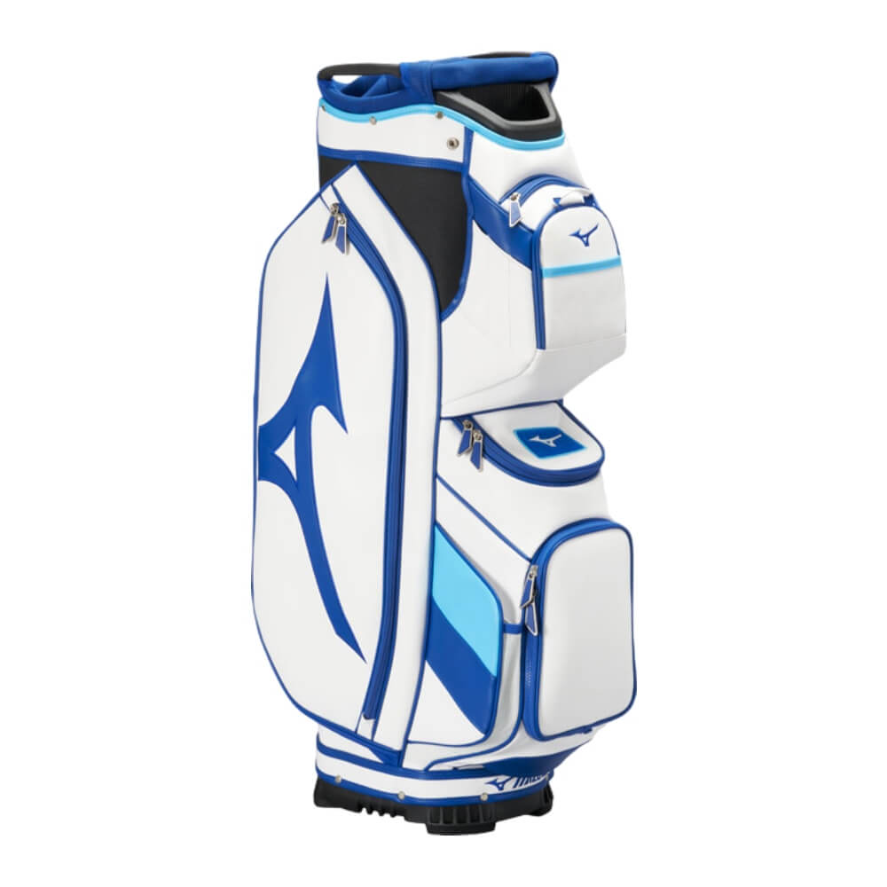 Mizuno Tour Trallebag Hvit/Blå