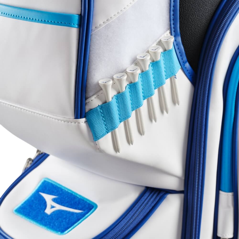 Mizuno Tour Trallebag Hvit/Blå