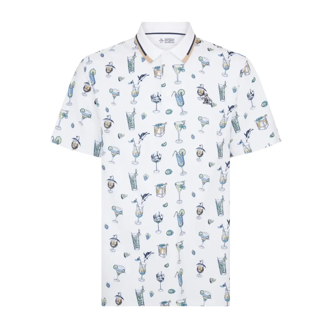 Original Penguin 19th Hole Conversation Pique Herre Hvit