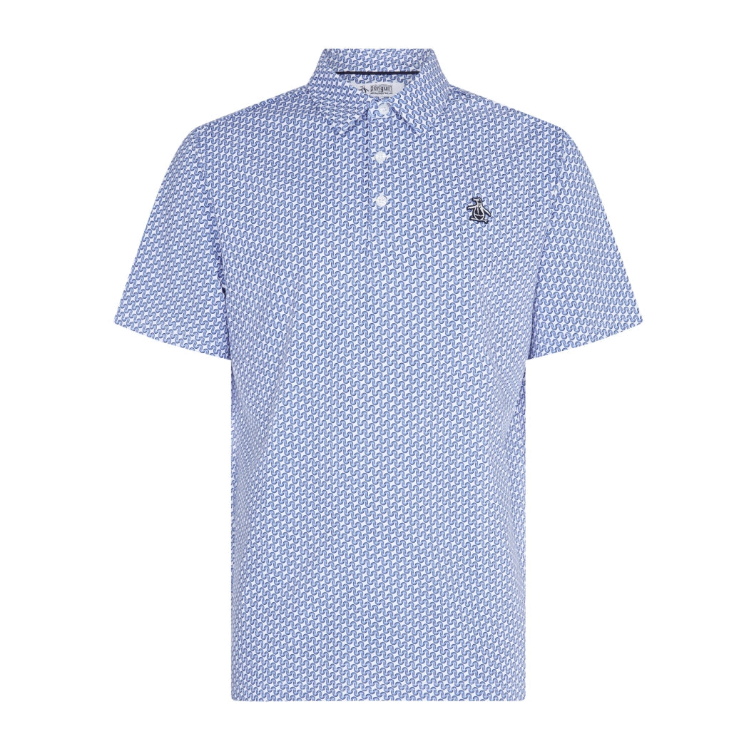Original Penguin Heritage Geo Pique Herre Blå