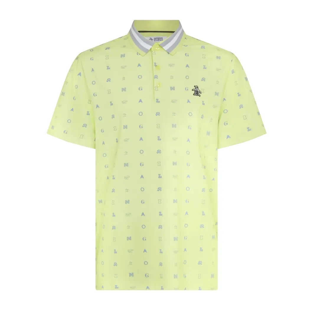 Original Penguin Pete Novelty Print Pique Herre Grønn