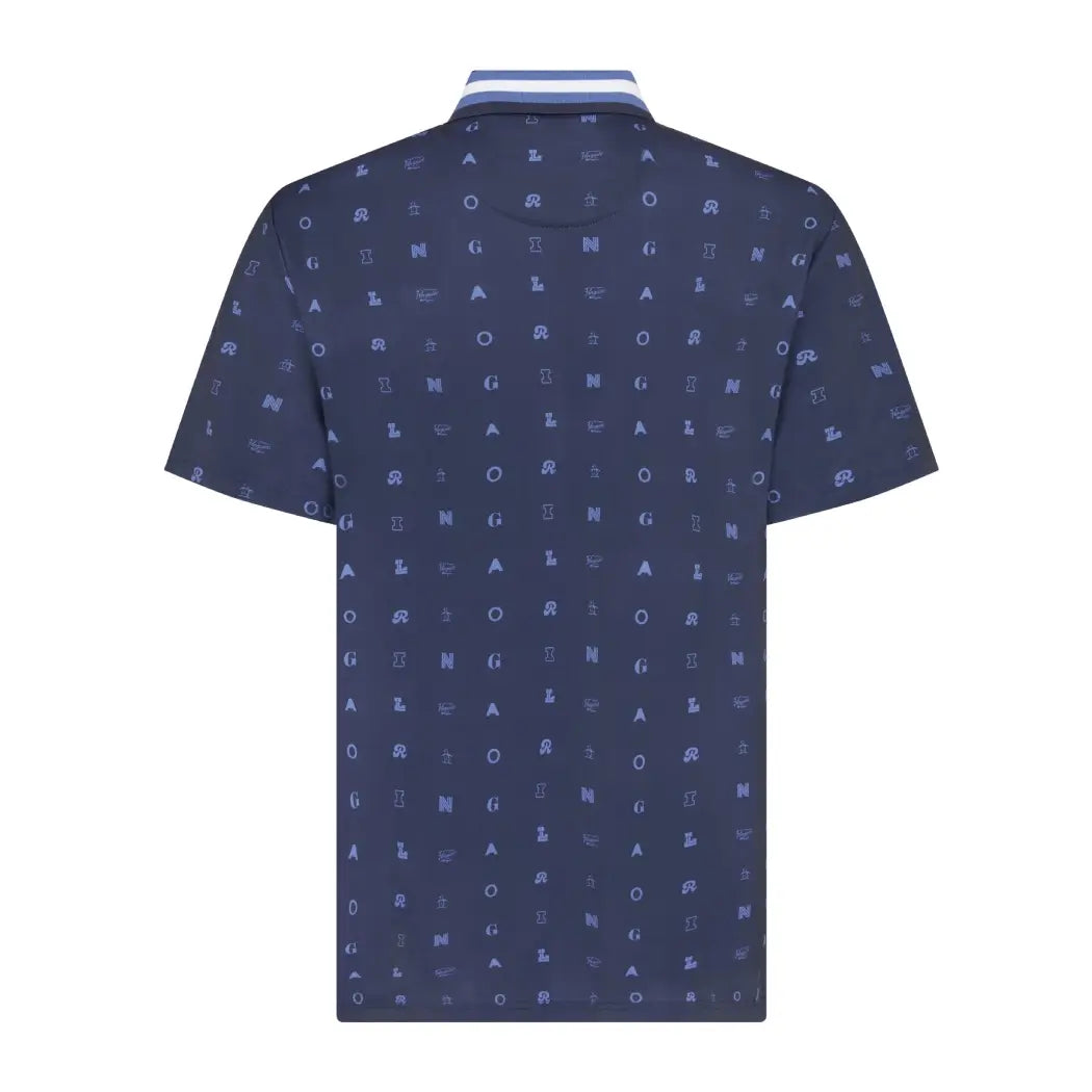 Original Penguin Pete Novelty Print Pique Herre Navy