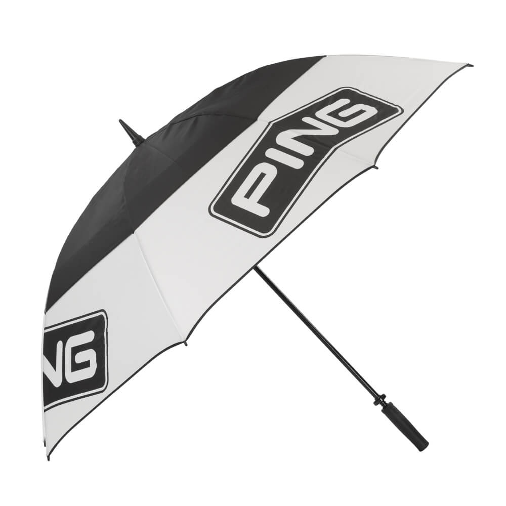 Ping Tour Paraply Hvit/Sort