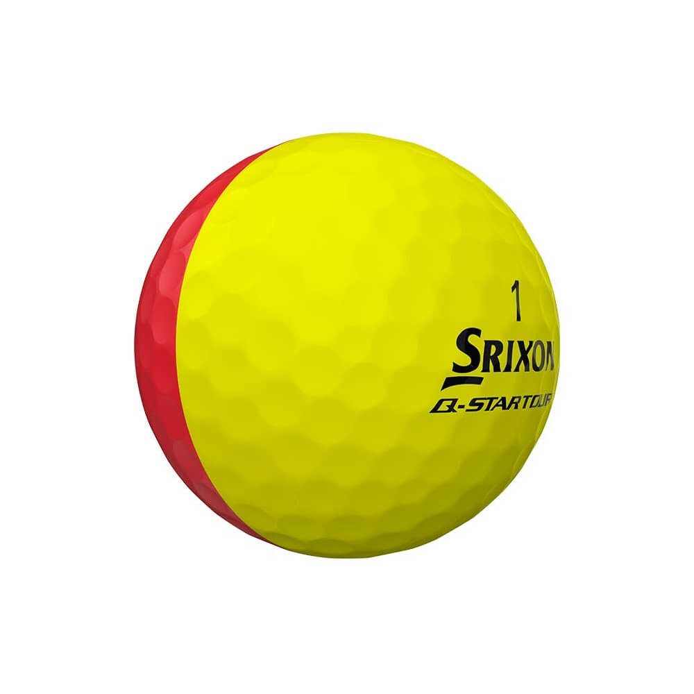 Srixon Q-Star Tour Divide Golfball Gul/Orange