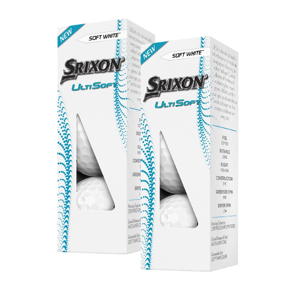 Srixon Ultisoft Golfball 6-Pack Hvit