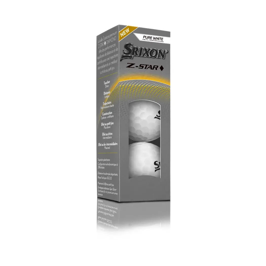 Srixon Z-Star Diamond Golfball Hvit