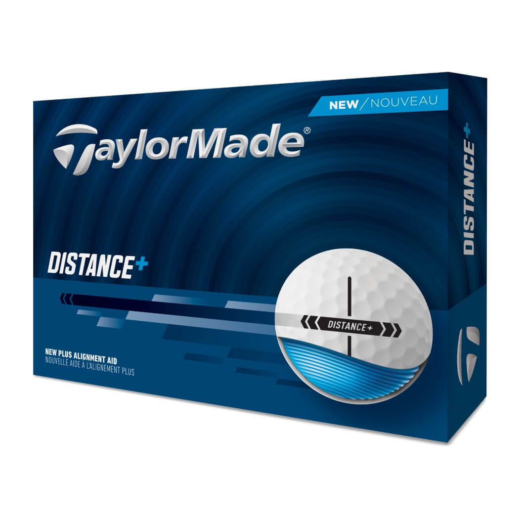 TaylorMade Distance+ Golfball Hvit