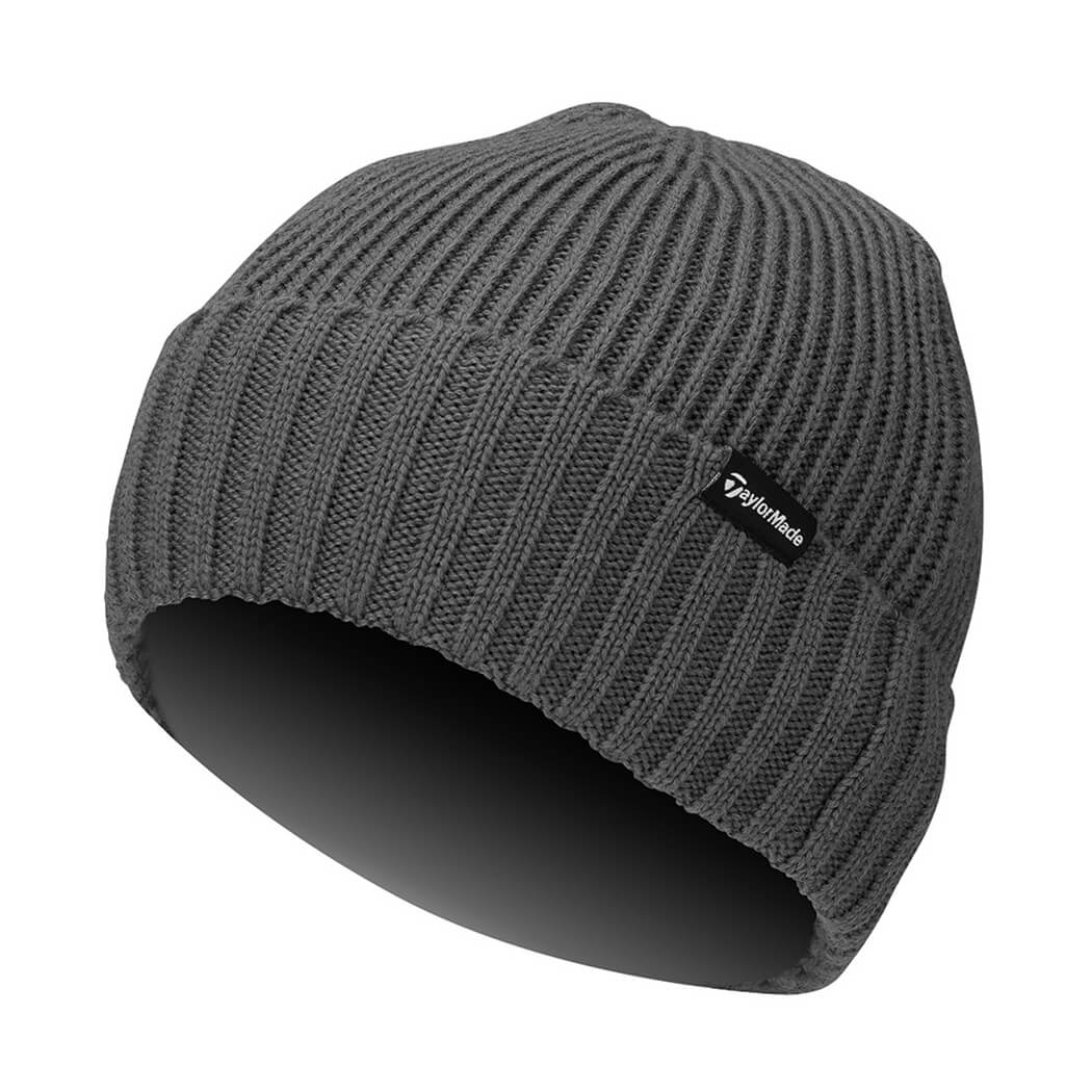 TaylorMade Ribbed Nit Beanie Lue Grå
