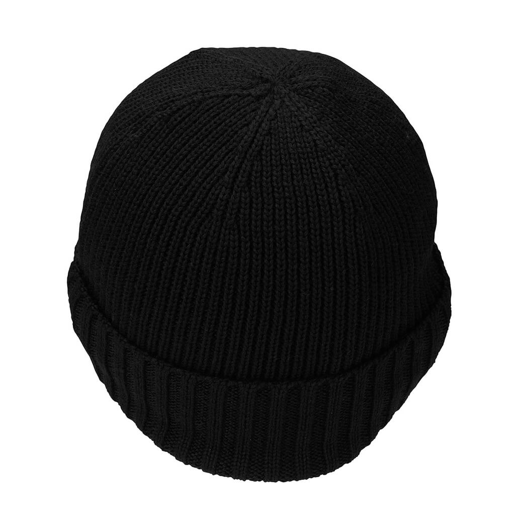TaylorMade Ribbed Nit Beanie Lue Sort