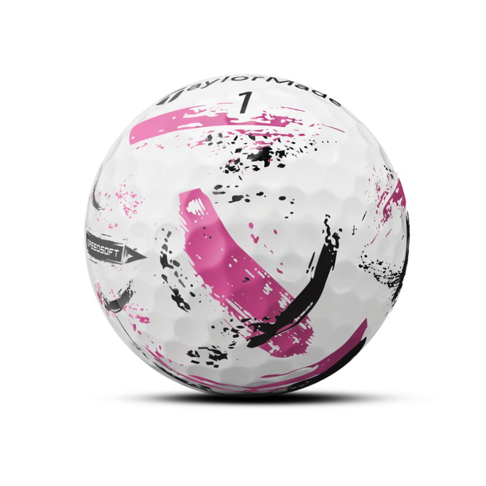 TaylorMade SpeedSoft Ink Golfball Rosa