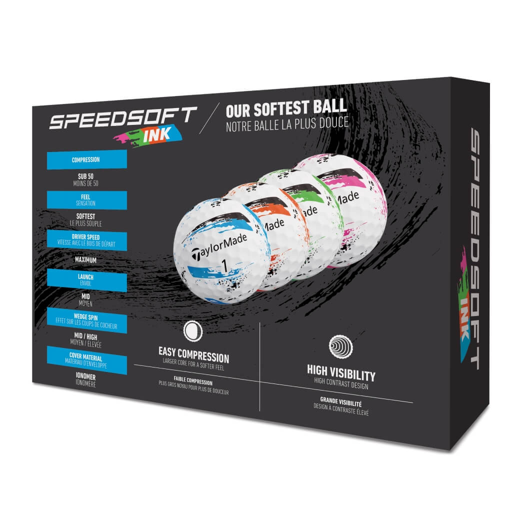 TaylorMade Speedsoft Ink Golfball Multi