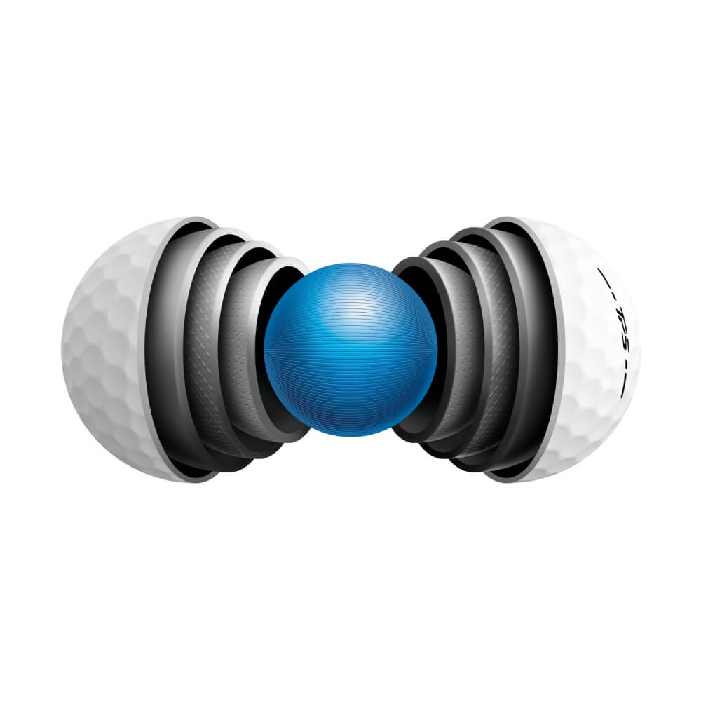 TaylorMade TP5 Golfball Hvit