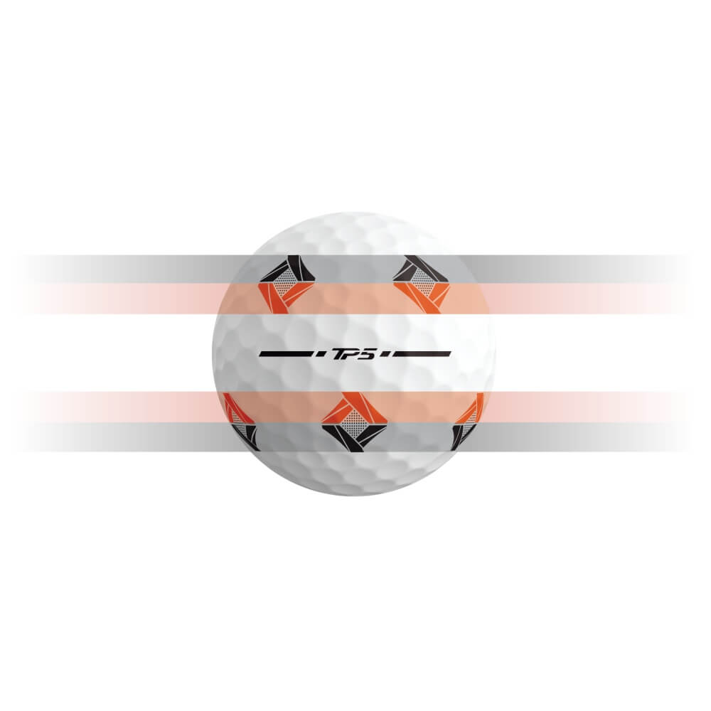 TaylorMade TP5 Pix Golfball Hvit