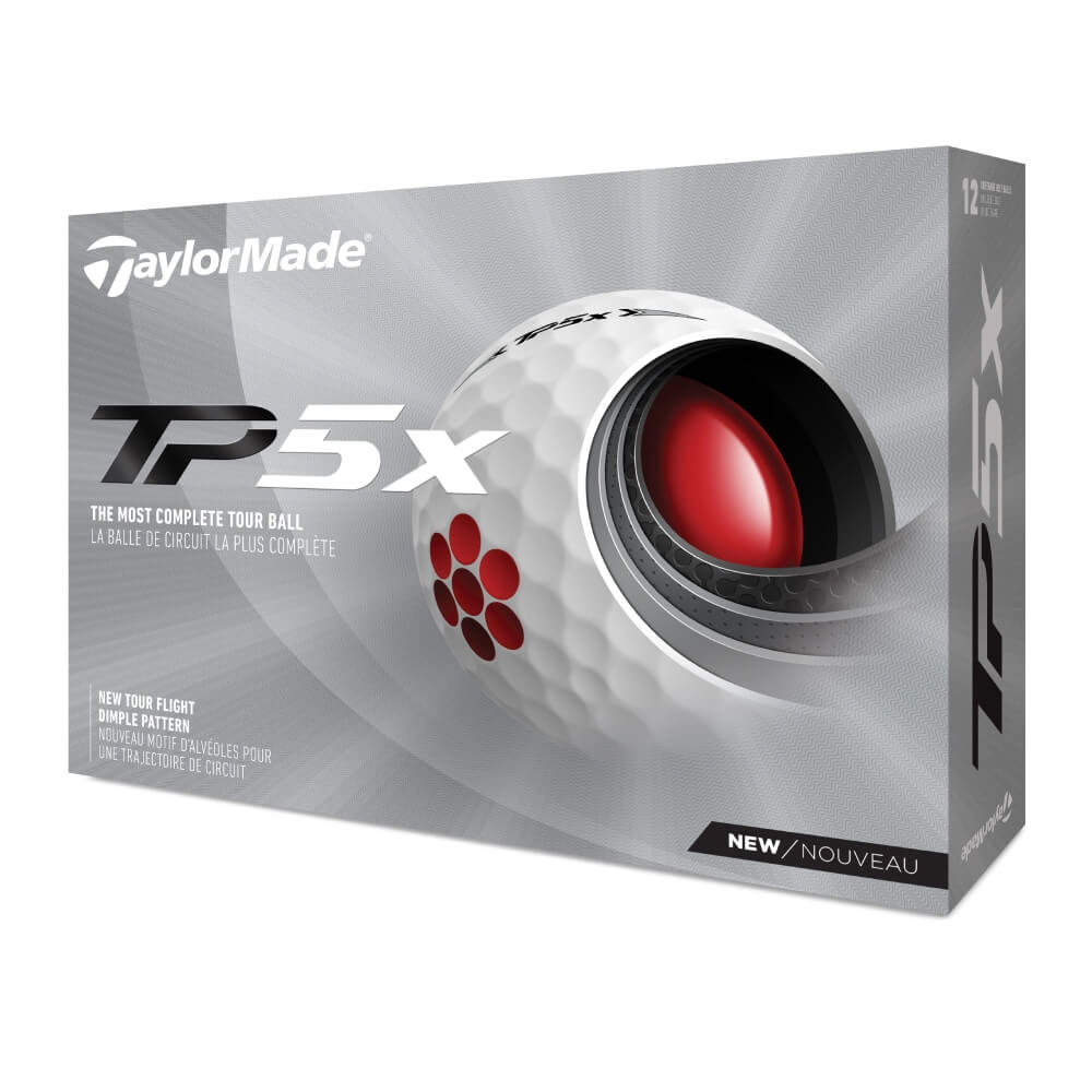 TaylorMade TP5x Golfball Hvit