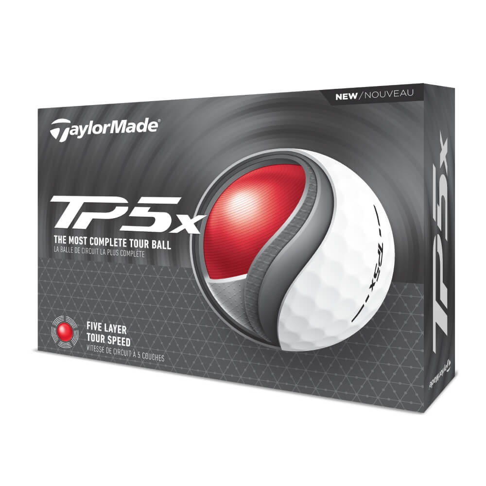 TaylorMade TP5x Golfball Hvit